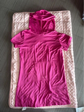Hot Pink Girls Spyder Youth Hooded Cover-Up